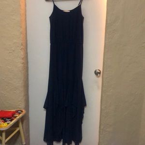 Michael kors blue spaghetti strap dress